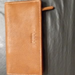 Fossil Leather Checkbook Wallet